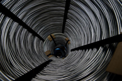 Full frame shot of rolled up wires