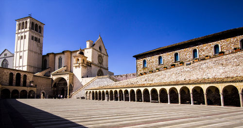 Low angle view of historic building against sky