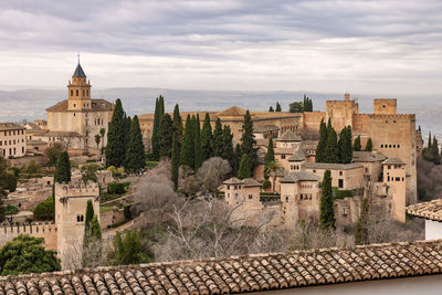 The alhambra palace in granada, andalusia, spain