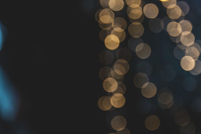 Defocused image of lights