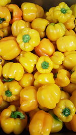 Full frame shot of yellow tomatoes