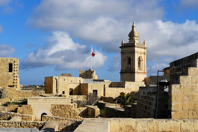 Medieval citadel in victoria, gozo, malta