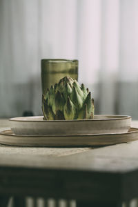 Close-up of organic food on plate