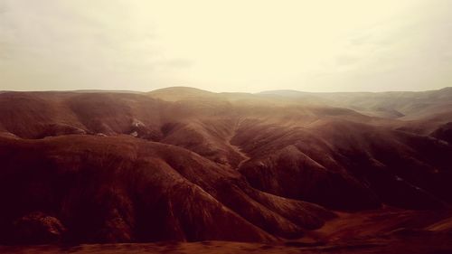 View of mountain range