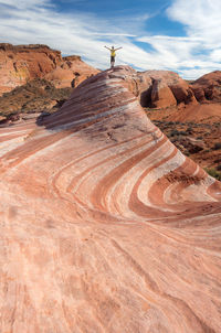 Rock formations on land