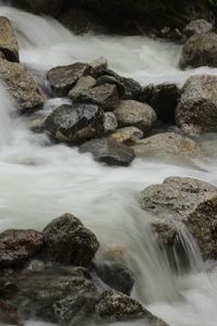 River flowing through rocks