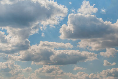 Low angle view of clouds in sky