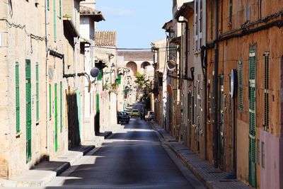 Street amidst buildings in city