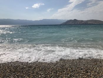 Scenic view of sea against sky
