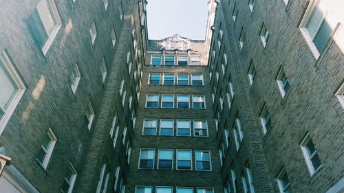 Low angle view of buildings in city