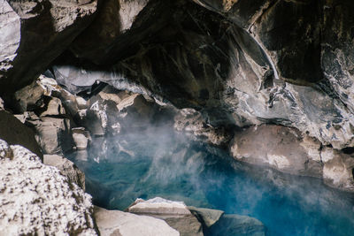 Rock formations in water