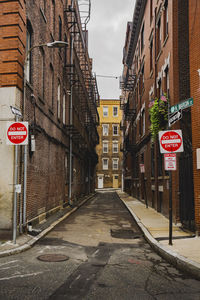 Street amidst buildings in city