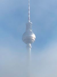 Low angle view of communications tower