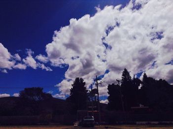 Road against cloudy sky