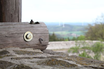 Aussicht burg herzberg mit balken