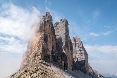 Panoramic view of landscape dolomites