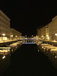 Illuminated street light at night