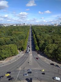 Berlin, view from the grober stern towards the brandenburg gate.