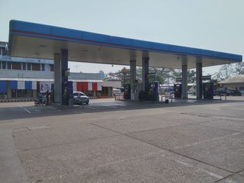 View of store at railroad station