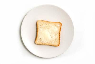 Directly above shot of breakfast served in plate