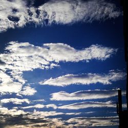 Low angle view of cloudy sky