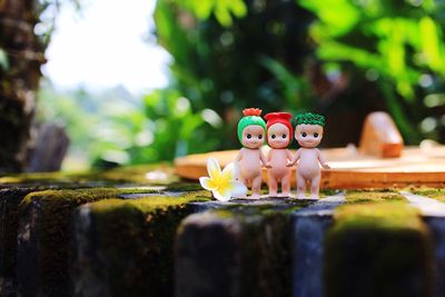 Close-up of figurine on sculpture