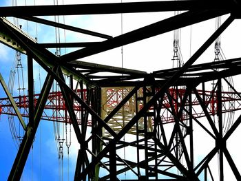 Low angle view of bridge against sky
