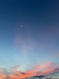 Low angle view of sky at night