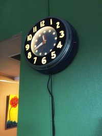 Clock on wall