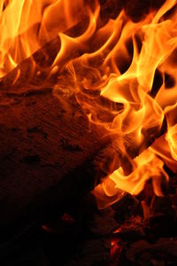 Close-up of bonfire