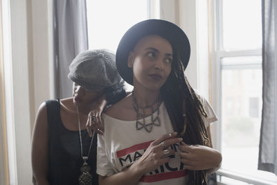 Two stylish young women