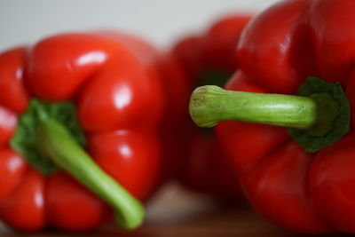 Close-up of red bell peppers