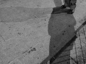 Shadow of person on wall