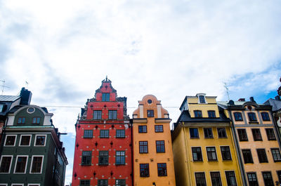 Low angle view of building against sky