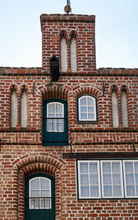 Beautiful old architect building in lüneburg germany