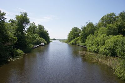 Scenic view of river against sky