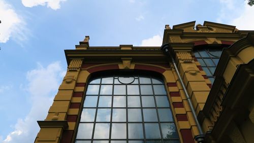 Low angle view of building against sky