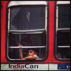 Close-up of woman in car