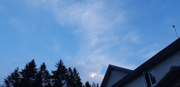 Low angle view of building against sky