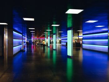 Empty corridor of building