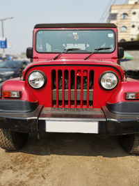 Suitable jeep for inaccessible road.