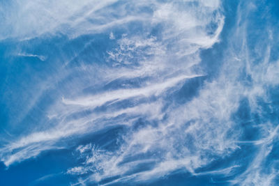 Low angle view of clouds in sky