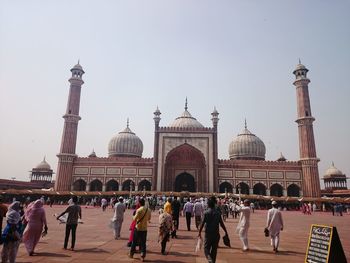 Low angle view of historic building