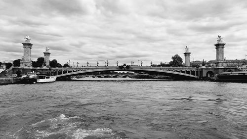 Bridge over river in city