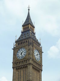 Low angle view of clock tower