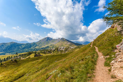 Panoramic view of landscape against sky