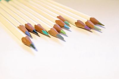 Close-up of colored pencils