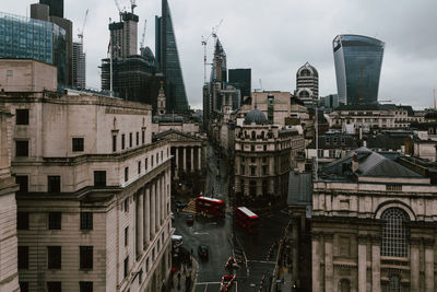 Buildings in city against sky