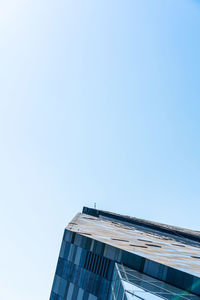 Low angle view of building against clear sky