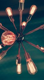 Low angle view of illuminated ferris wheel